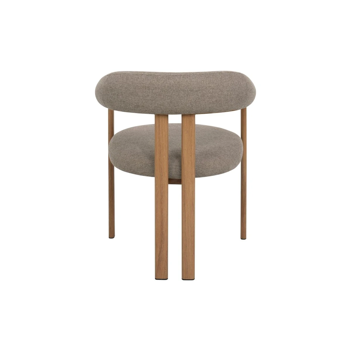 Eetkamerstoel Odense Taupe met eik onderstel - Image 5