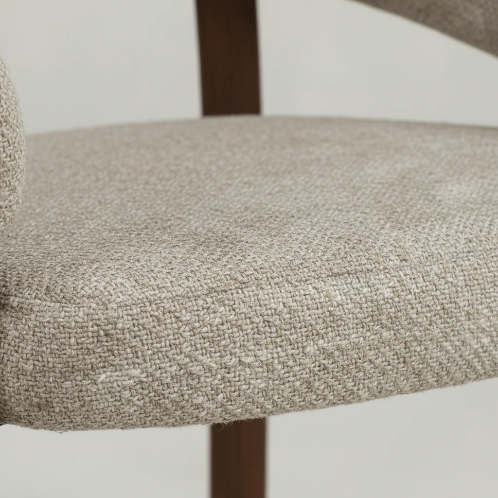 Eetkamerstoel Rydal Beige met bruin onderstel - Image 5