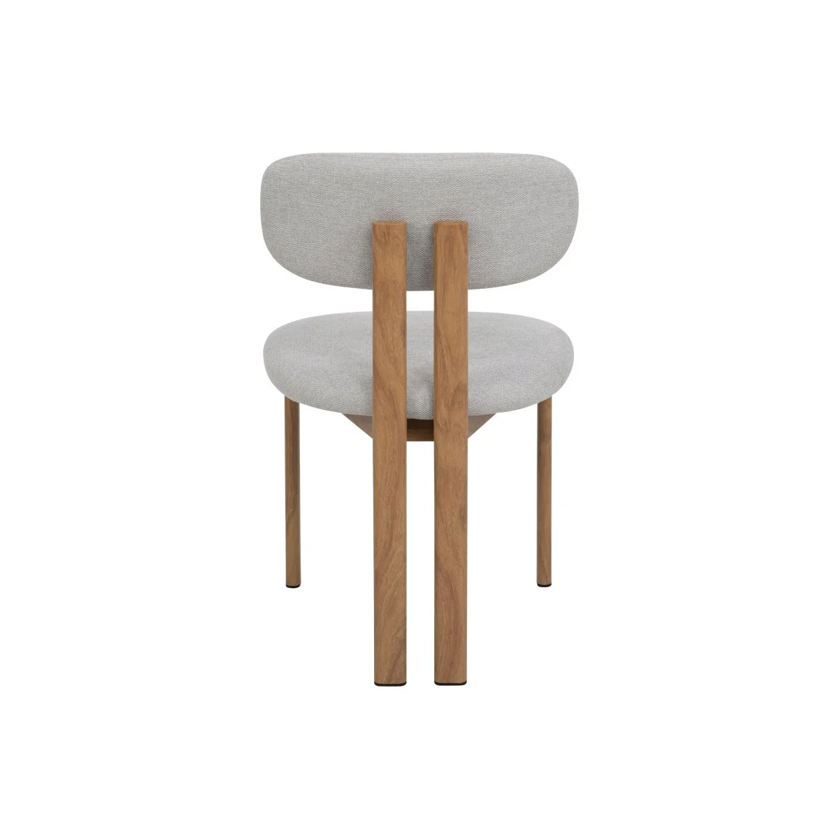 Eetkamerstoel Sabina Beige met eik onderstel - Image 4