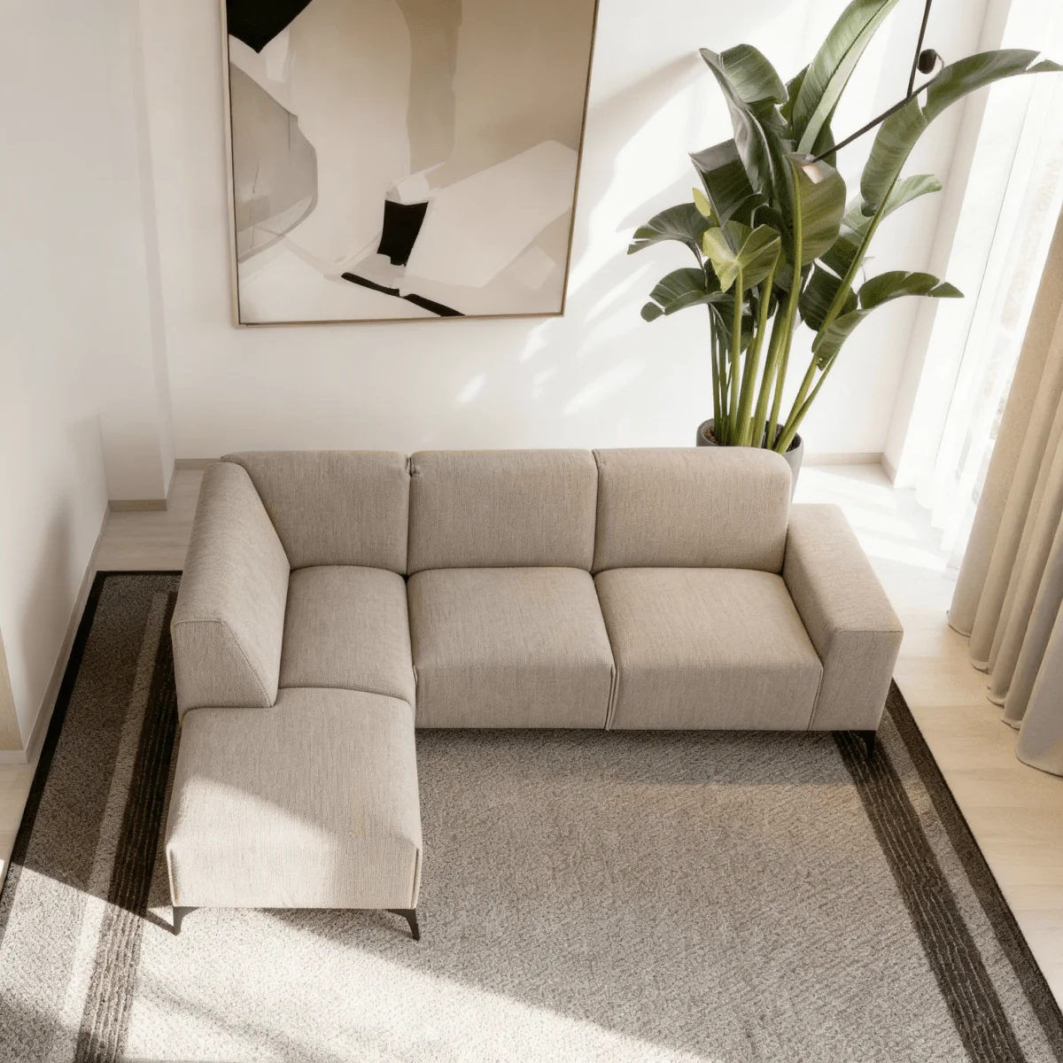 Hoekbank Brooklyn 4-zits Links Beige - Image 3