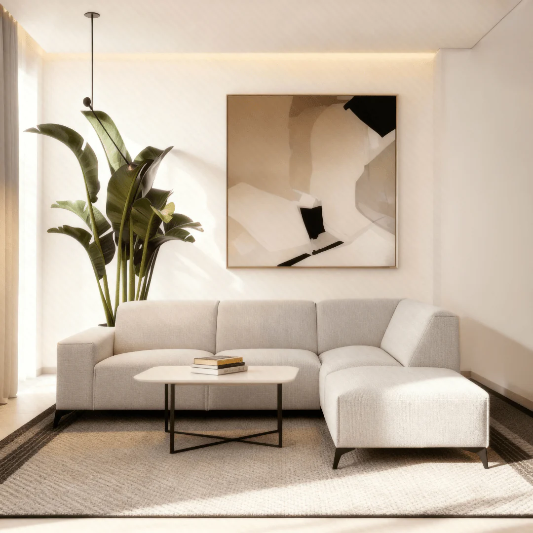 Hoekbank Brooklyn 4-zits Rechts Beige - Image 4