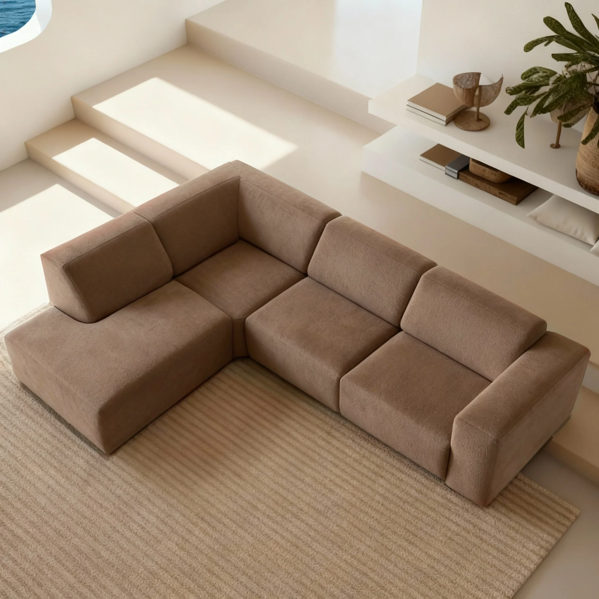 Hoekbank Isabel 4-zits Links Taupe - Image 3