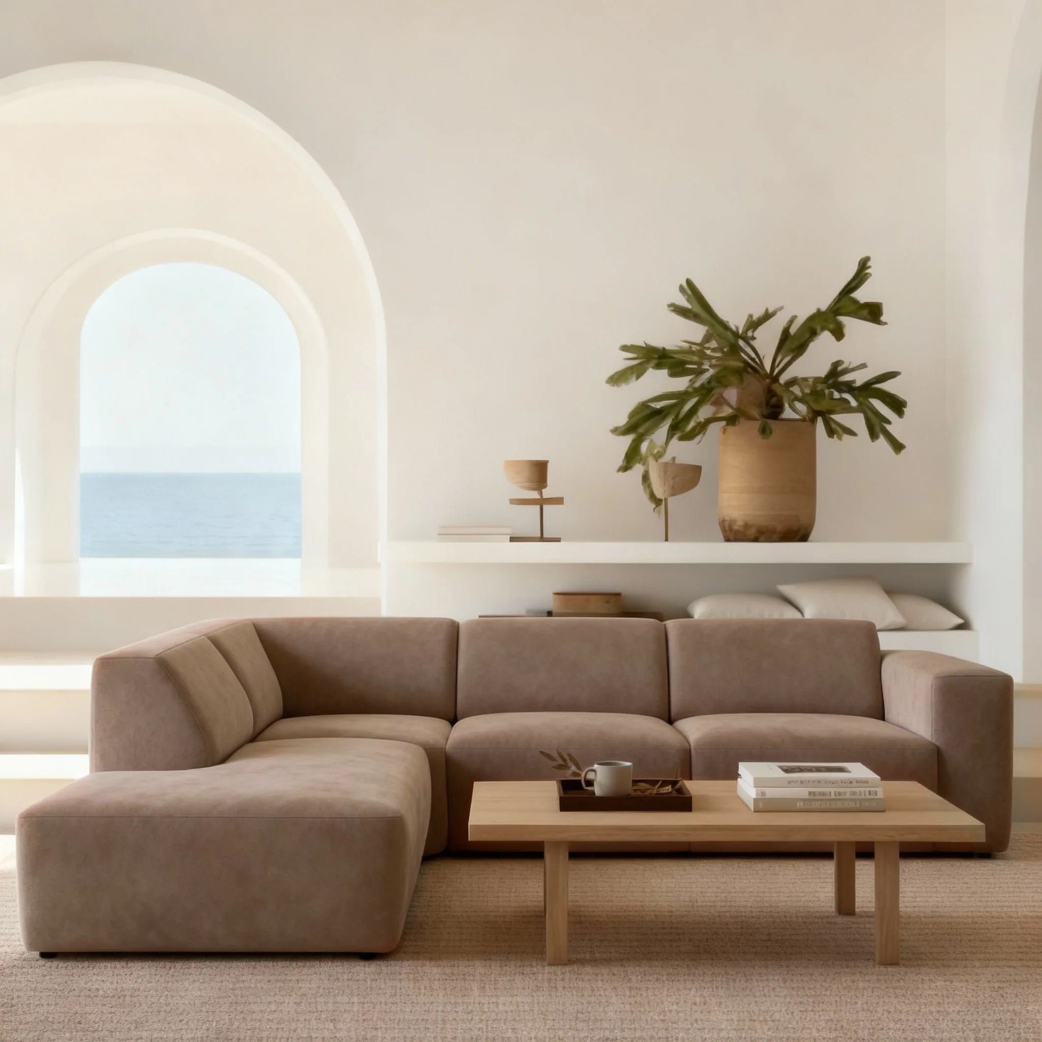 Hoekbank Isabel 4-zits Links Taupe - Image 4