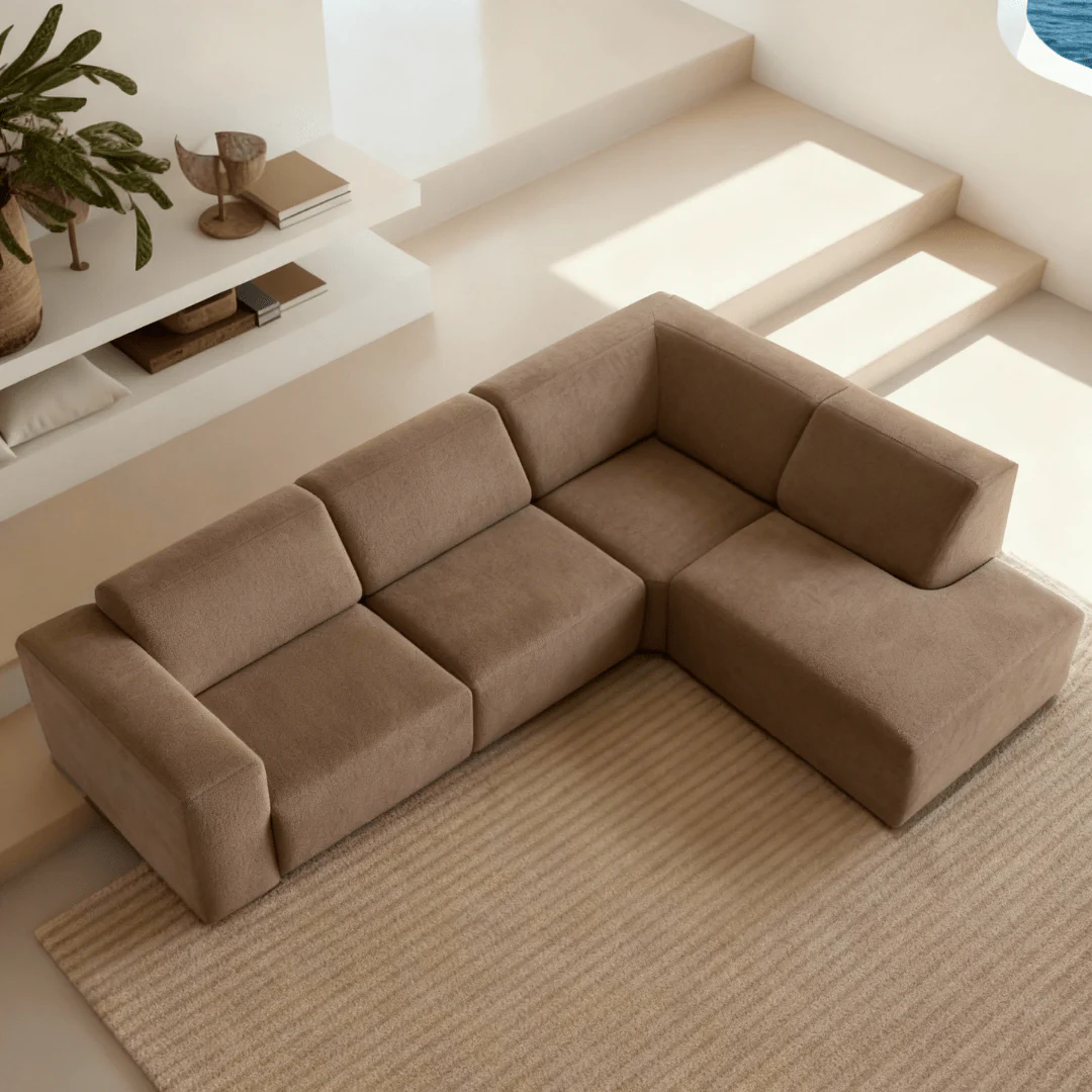 Hoekbank Isabel 4-zits Rechts Taupe - Image 4