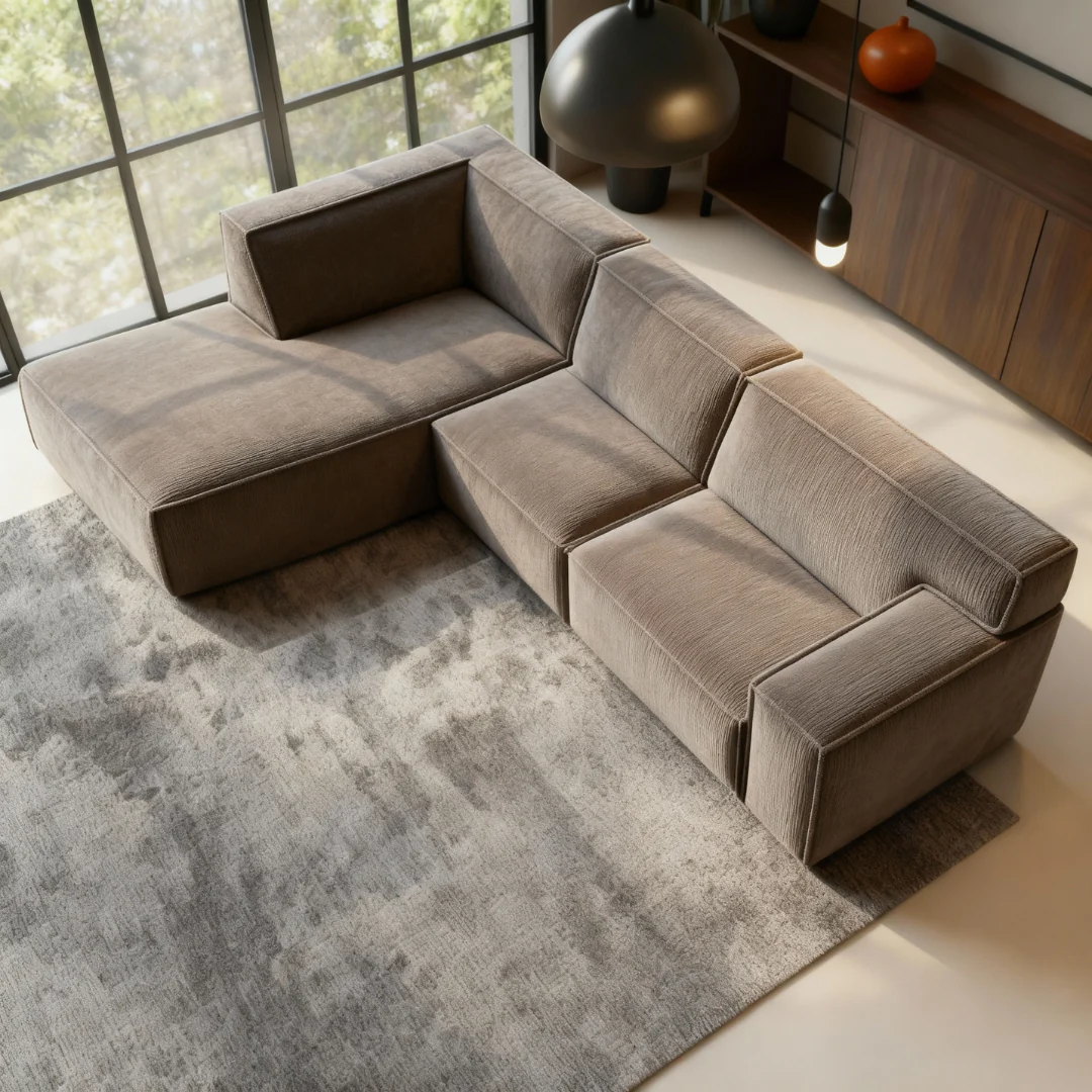 Hoekbank Milo 4-zits Links Taupe - Image 3