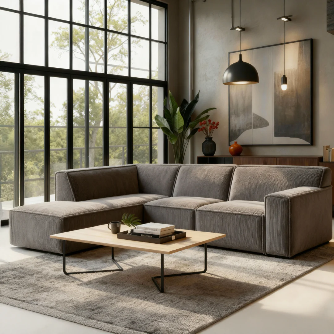 Hoekbank Milo 4-zits Links Taupe - Image 4