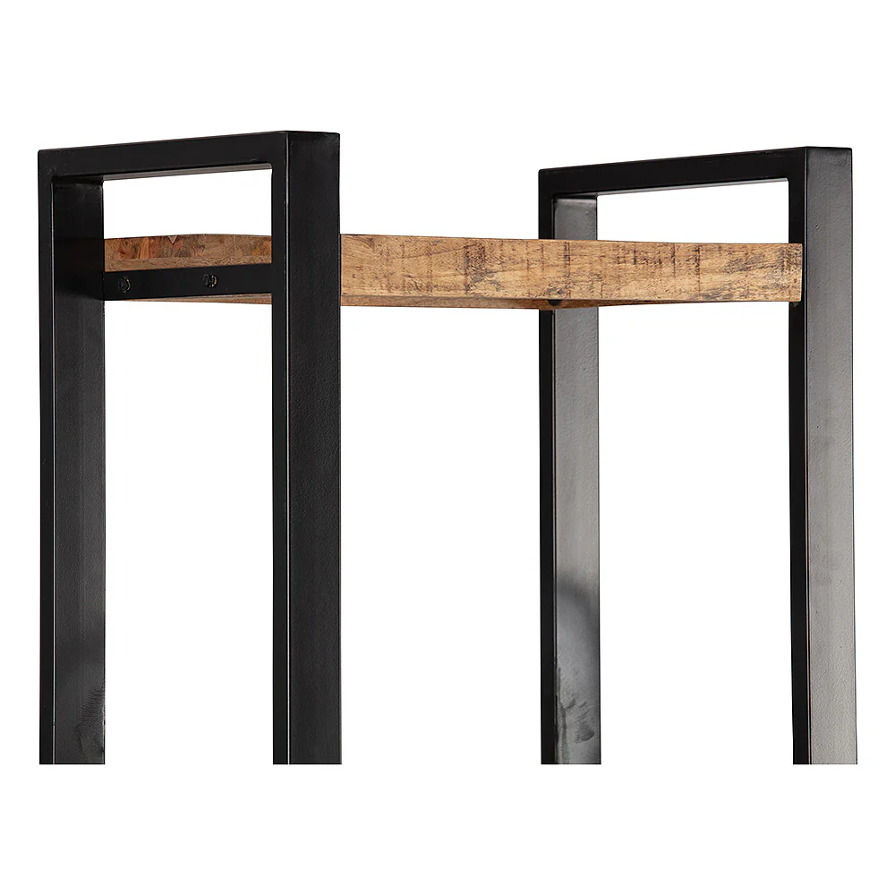 Mangohouten Boekenkast Britt smal met kastje - Image 5