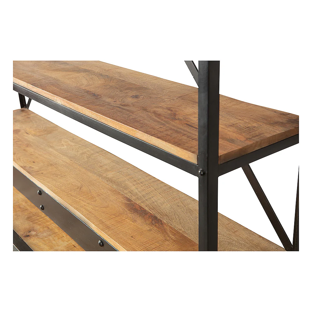 Mangohouten Boekenkast Marvin 160x245 cm - Image 4