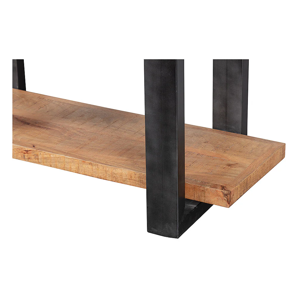 Mangohouten Boekenkast Turi 160 cm - Image 4