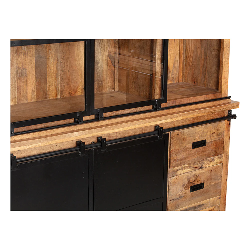 Mangohouten Buffetkast Milan 240 cm Recht - Image 6