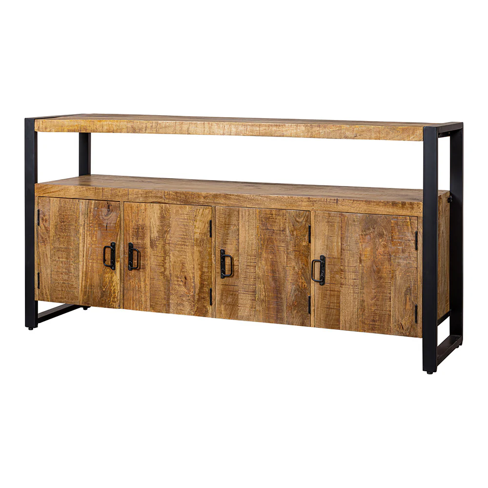 Mangohouten Dressoir Britt 180 cm met 4 deuren - Image 3