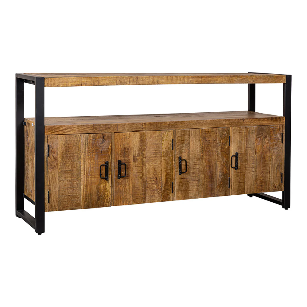 Mangohouten Dressoir Britt 180 cm met 4 deuren - Image 4