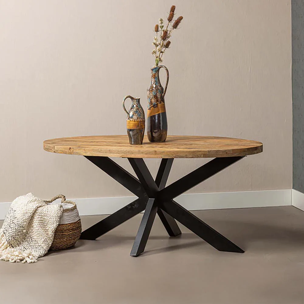 Mangohouten Eettafel Ovaal Oscar 210x100 cm (6cm) - Image 4