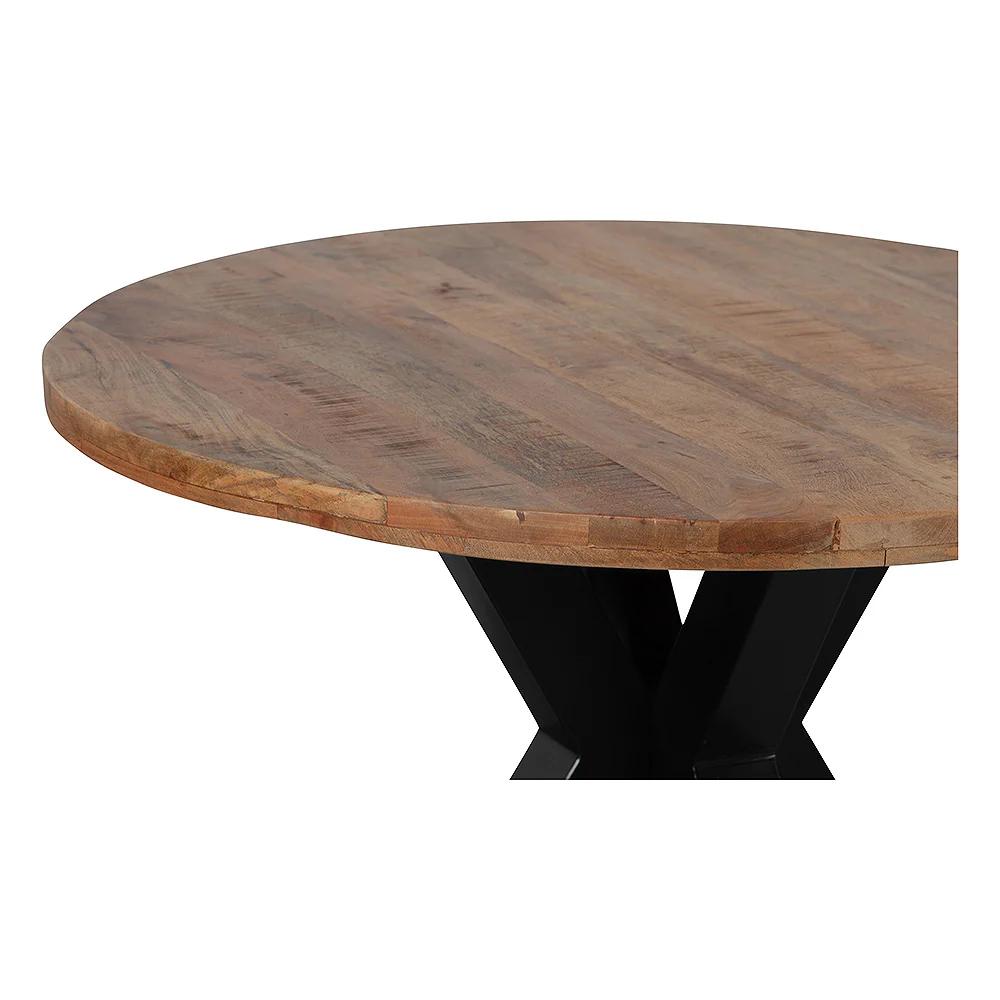 Mangohouten Eettafel Rond Tara 150 cm (5cm) - Image 4