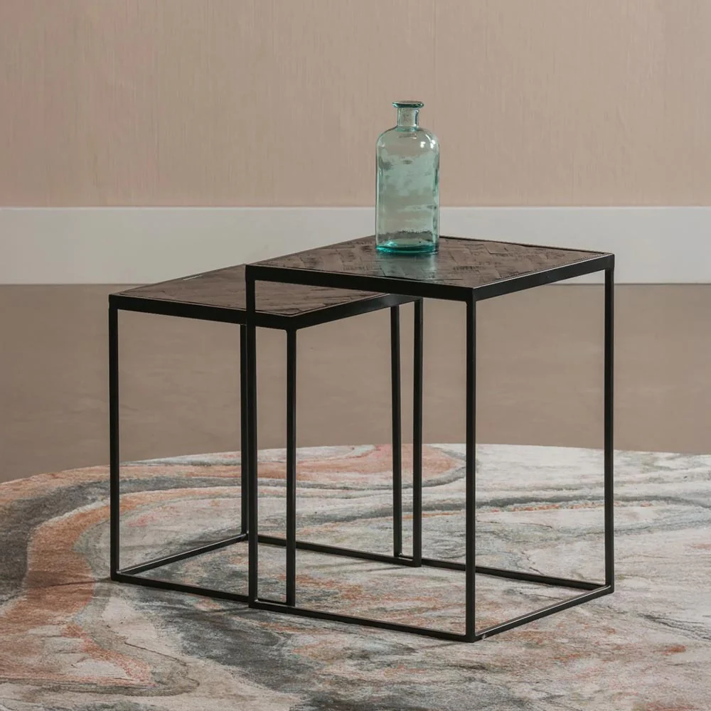 Mangohouten Salontafels Carlin set van 2 - Image 8