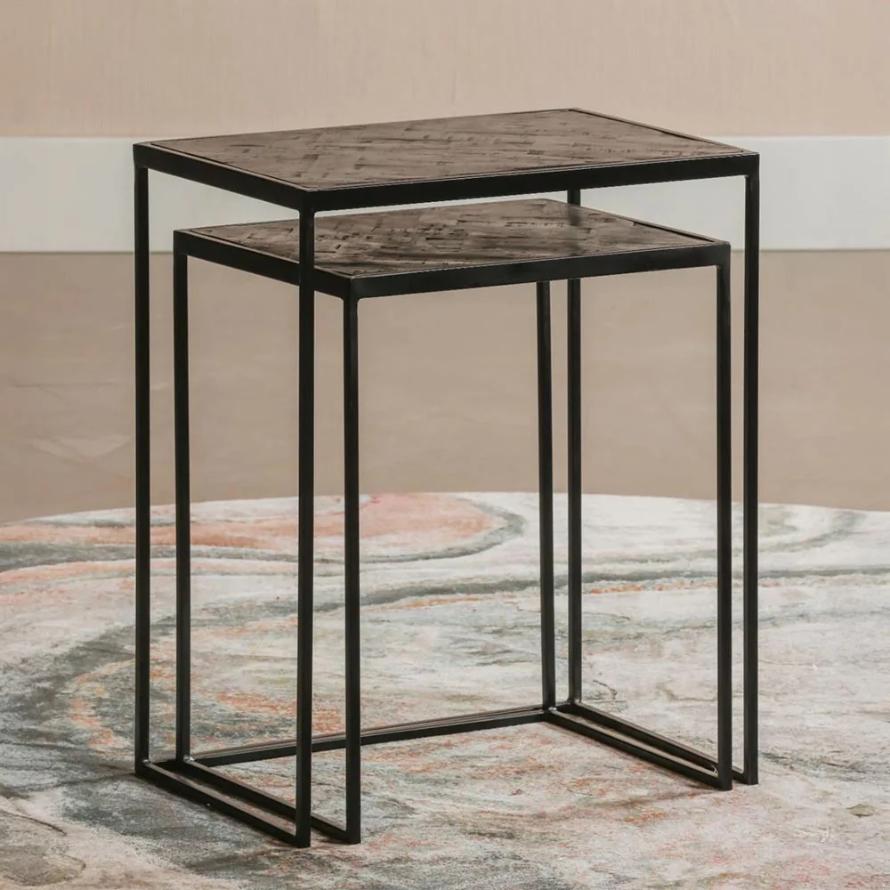 Mangohouten Salontafels Carlin set van 2 - Image 9