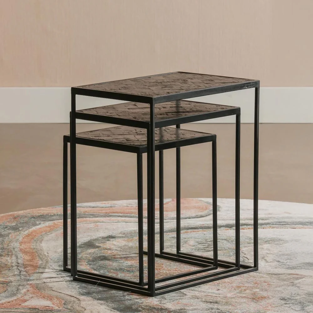 Mangohouten Salontafels Carlin Set van 3 - Image 5