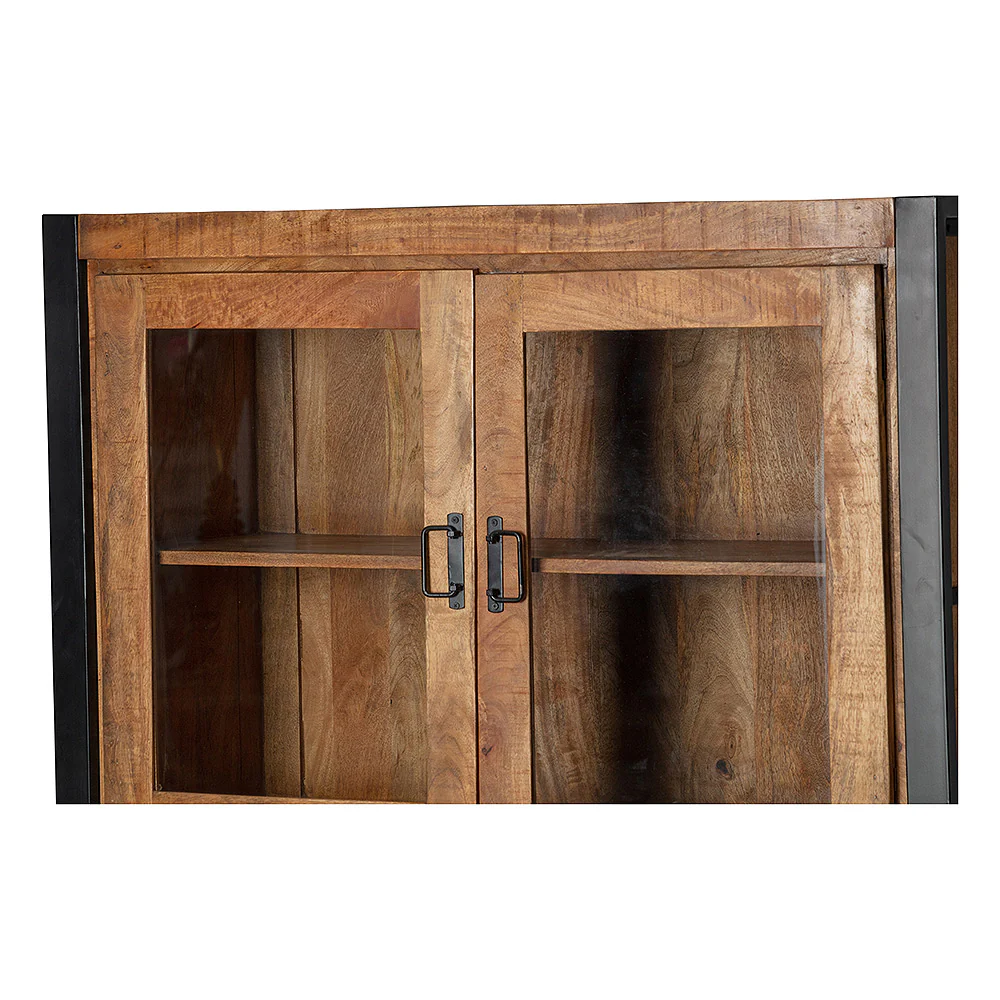 Mangohouten Vitrinekast Britt 115 cm - Image 7