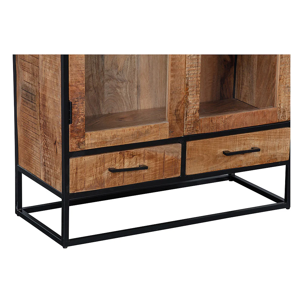 Mangohouten Vitrinekast Owen 95 cm - Image 5