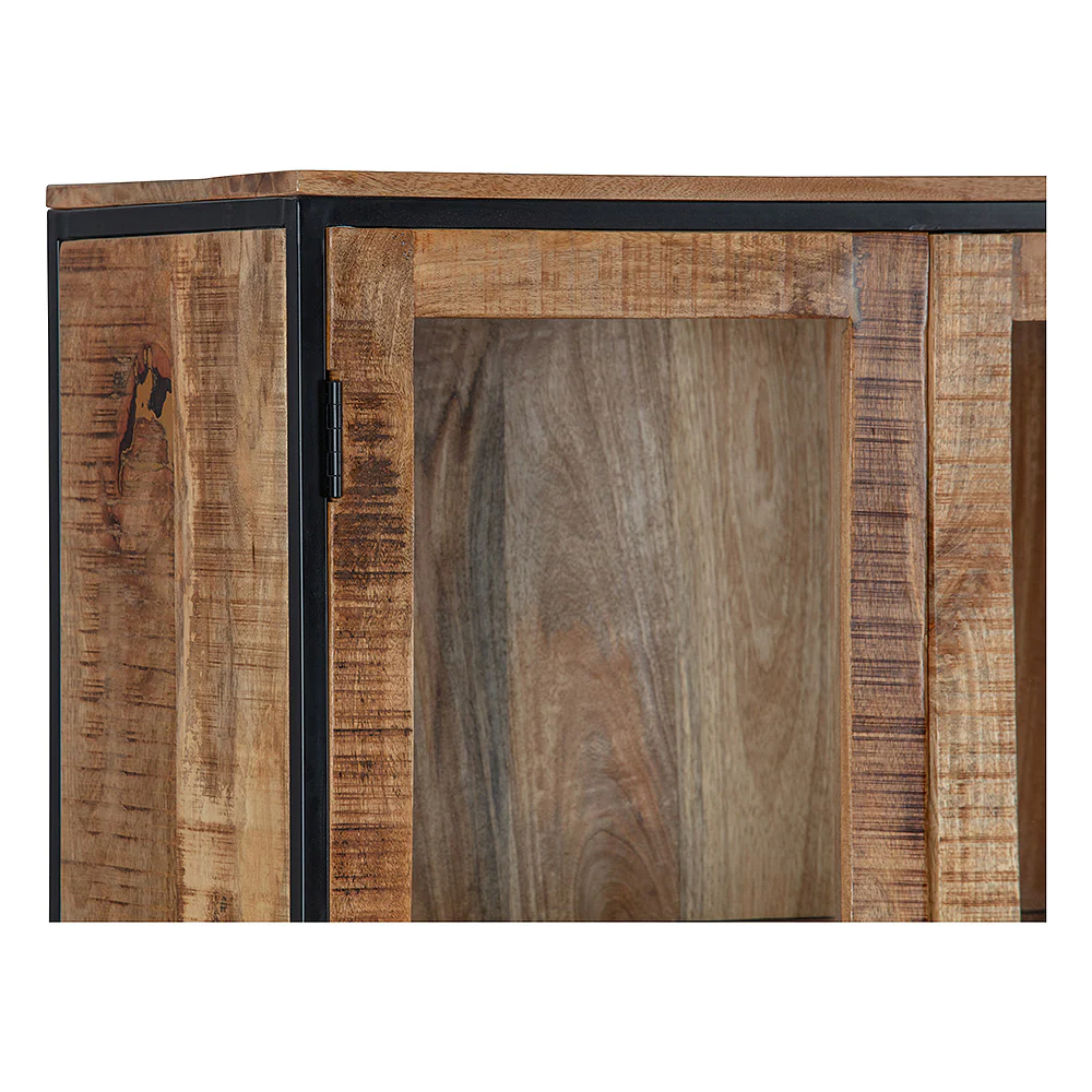 Mangohouten Vitrinekast Owen 95 cm - Image 6