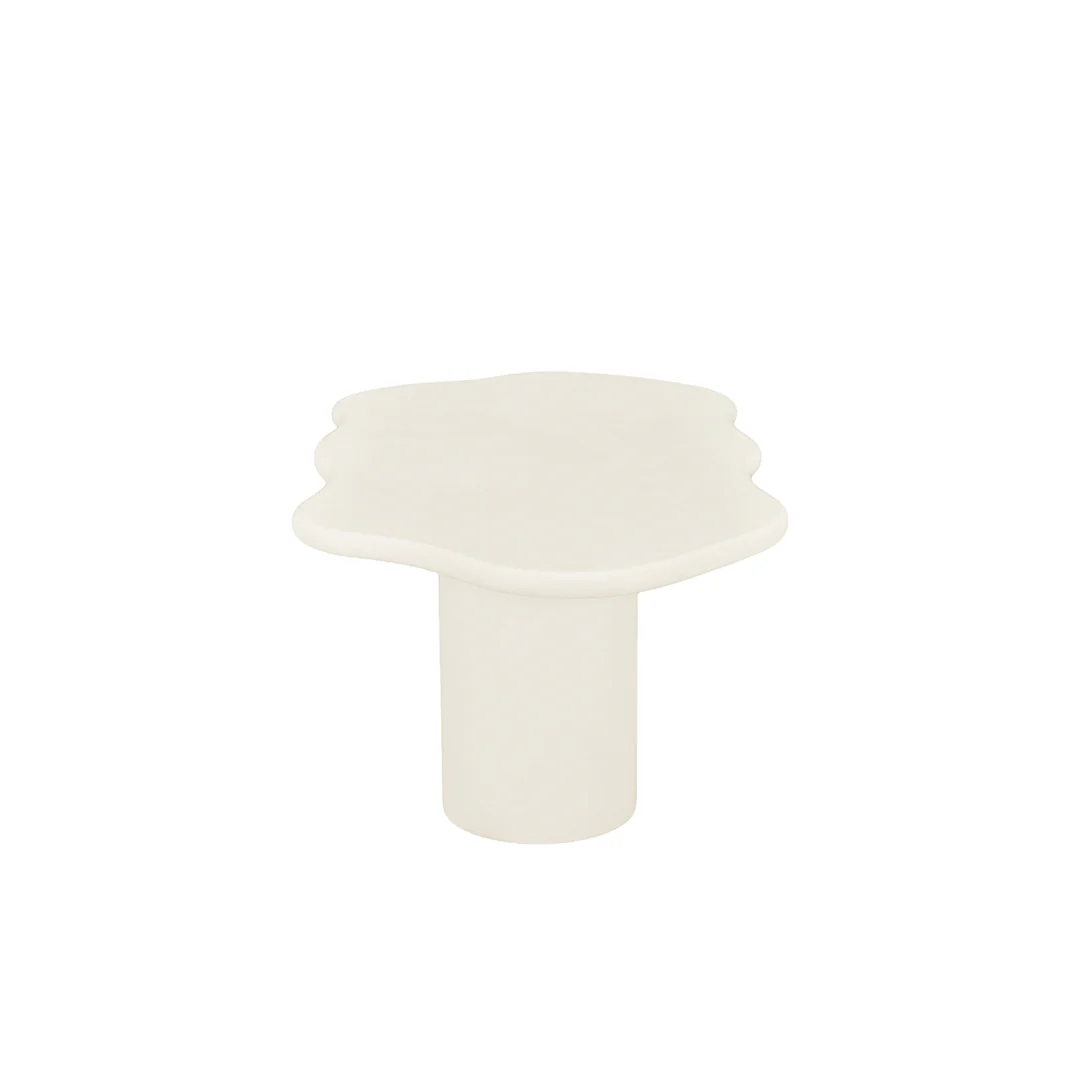 Salontafel Organisch Maya Microcement Cilinderpoot 120 cm Beige - Image 3